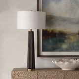Lighting Forage Dark Scalloped Table Lamp