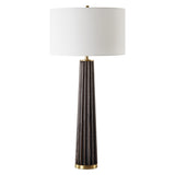 Lighting Forage Dark Scalloped Table Lamp