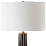 Lighting Forage Dark Scalloped Table Lamp