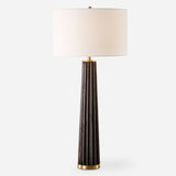Lighting Forage Dark Scalloped Table Lamp