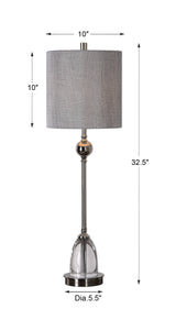 Lighting Gallo Nickel Buffet Lamp