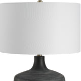 Lighting Graphite Ribbed Table Lamp