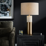 Lighting Gravitas Elegant Brass & Stone Lamp