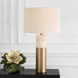 Lighting Gravitas Elegant Brass & Stone Lamp