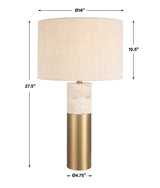 Lighting Gravitas Elegant Brass & Stone Lamp
