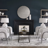 Lighting Guerina Scalloped White Lamp