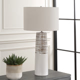 Lighting Haven White Glaze Table Lamp