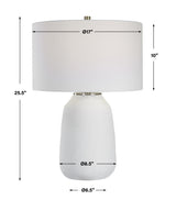 Lighting Heir Chalk White Table Lamp