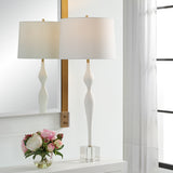 Lighting Helena Slender White Table Lamp