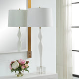 Lighting Helena Slender White Table Lamp