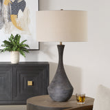 Lighting Helston Dark Charcoal Table Lamp