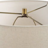 Lighting Hemisphere Travertine Table Lamp