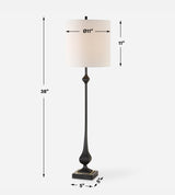 Lighting Hightower Black Buffet Lamp