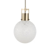 Lighting Huch 1 Light White Glass Pendant