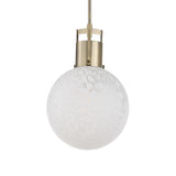 Lighting Huch 1 Light White Glass Pendant