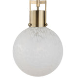 Lighting Huch 1 Light White Glass Pendant