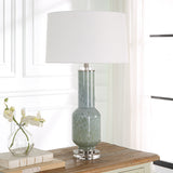 Lighting Imperia Aqua Gray Table Lamp