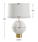Lighting In Bloom White Table Lamp