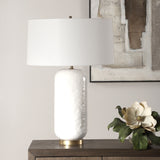 Lighting Iona White Glaze Table Lamp