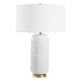 Lighting Iona White Glaze Table Lamp