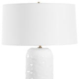 Lighting Iona White Glaze Table Lamp
