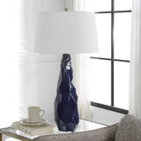 Lighting Kavos Geometric Blue Table Lamp