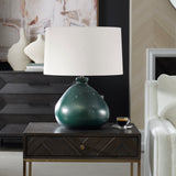 Lighting Killarney Distressed Green Table Lamp