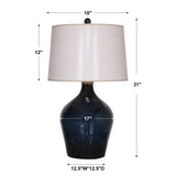 Lighting Lamone Blue Glass Lamp