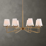 Lighting Lassen 8 Light Brass Chandelier
