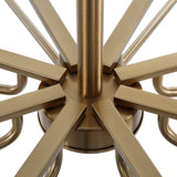 Lighting Lassen 8 Light Brass Chandelier