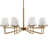 Lighting Lassen 8 Light Brass Chandelier