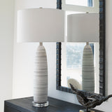 Lighting Levadia Matte White Table Lamp