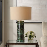 Lighting Loch Green Glaze Table Lamp