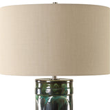 Lighting Loch Green Glaze Table Lamp