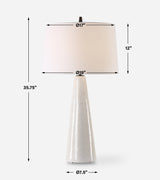 Lighting Loire Ivory Glaze Table Lamp