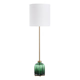 Lighting Lois Green Glass Buffet Lamp