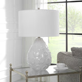 Lighting Loop White Glaze Table Lamp