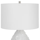 Lighting Loop White Glaze Table Lamp