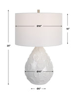 Lighting Loop White Glaze Table Lamp