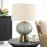Lighting Lunia Gray Glass Table Lamp