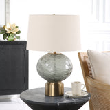 Lighting Lunia Gray Glass Table Lamp