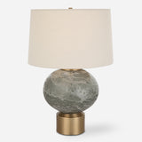 Lighting Lunia Gray Glass Table Lamp