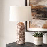 Lighting Maclura Brown Table Lamp
