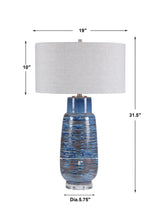 Lighting Magellan Blue Table Lamp