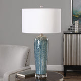 Lighting Maira Blue Ceramic Table Lamp