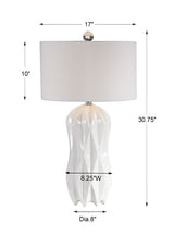 Lighting Malena Glossy White Table Lamp