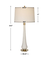 Lighting Marille Ivory Stone Table Lamp