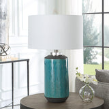 Lighting Maui Aqua Blue Table Lamp