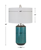 Lighting Maui Aqua Blue Table Lamp