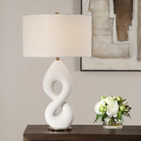 Lighting Meridian Ivory Stone Table Lamp